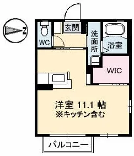 モンプレジール【1階】の間取り