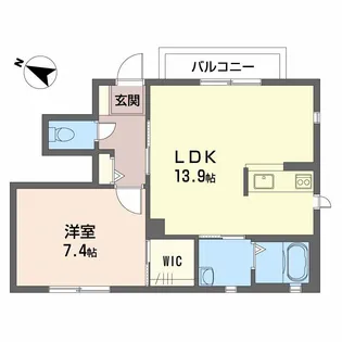 アヴァンシアF A棟【1階】の間取り
