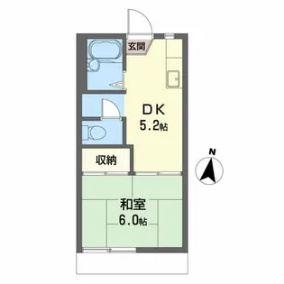 レーベン壱番館【1階】の間取り