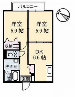 アヴァンシアF B棟【1階】の間取り