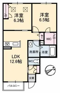 セントリビエ【1階】の間取り