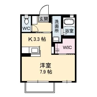 グラヴィ秋【1階】の間取り
