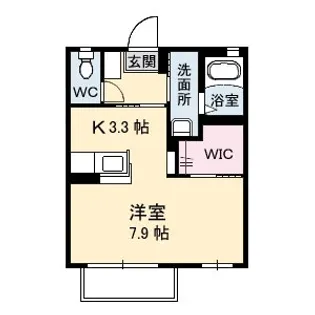 グラヴィ秋【1階】の間取り