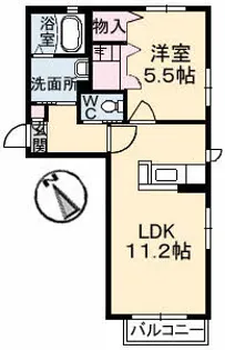 サンフラワーMⅡ【1階】の間取り
