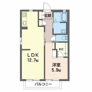 シャーメゾンMーⅠ【2階】の間取り