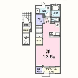 乃木坂ヒルズ【2階】の間取り