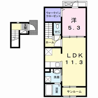 Jーシャモニー スロープ Ⅰ【2階】の間取り
