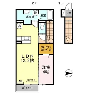 デスパシオ【2階】の間取り