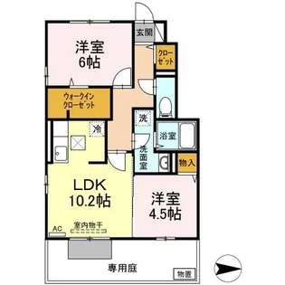 デスパシオ【1階】の間取り