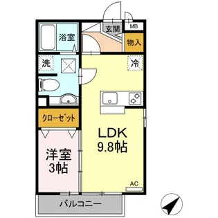 GRAND・MER【1階】の間取り