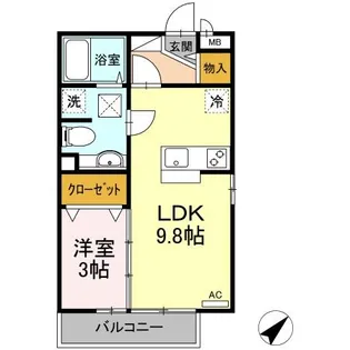 GRAND MER【1階】の間取り
