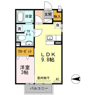 ユウタイヤン【2階】の間取り