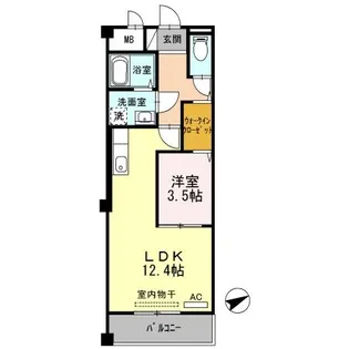 クロスローズ【3階】の間取り