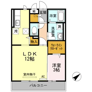 シャンテ【1階】の間取り