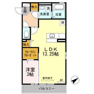 シャンテ【3階】の間取り