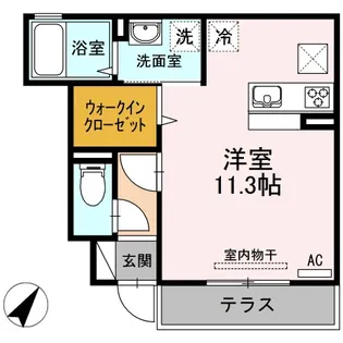 エーデルハイム布志名【1階】の間取り