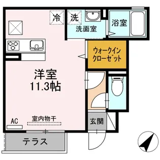 エーデルハイム布志名【1階】の間取り