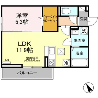 カーサ アリーナ【1階】の間取り