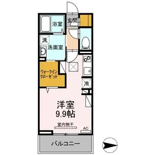 1Rの間取り画像