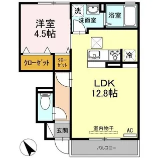 フォルトゥーナ【1階】の間取り