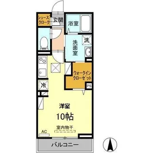 ロイヤルステージ北堀町【102号室】の間取り