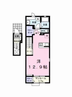ソルフェジオ東津田【2階】の間取り