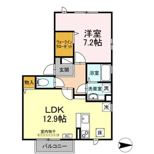 トラモント【1階】の間取り
