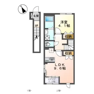 TRIANON.K(トリアノン ケー)【2階】の間取り