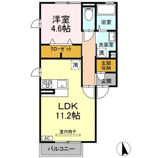 コーポ フェニックス【2階】の間取り