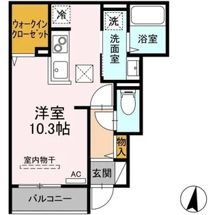 ヴェルスクエア【1階】の間取り