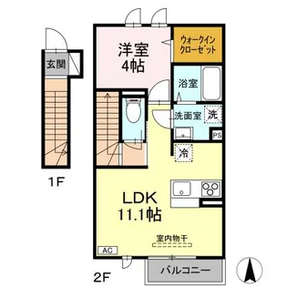 アストリア【2階】の間取り