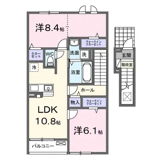 プラシード カーサ【2階】の間取り