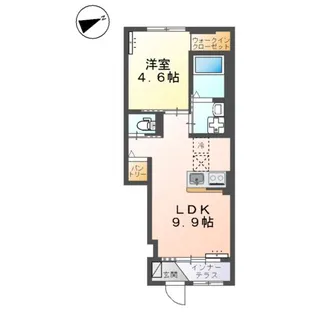 グラシア上乃木【1階】の間取り