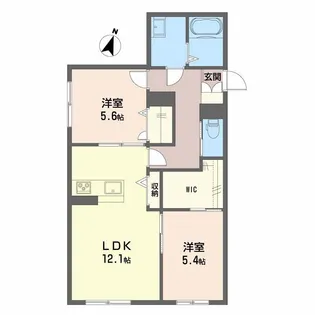 NOCE堂形【1階】の間取り