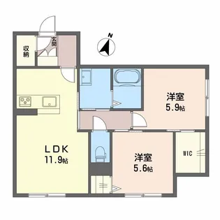 NOCE堂形【1階】の間取り