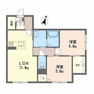NOCE堂形【2階】の間取り