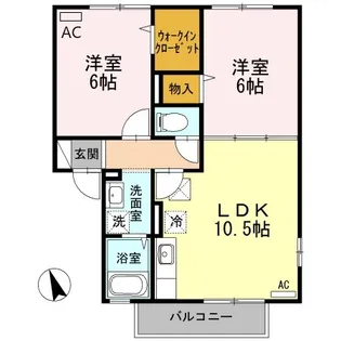 グランシャリオ A棟【1階】の間取り