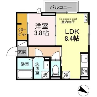 ロイヤルステージ西持田町A棟【2階】の間取り
