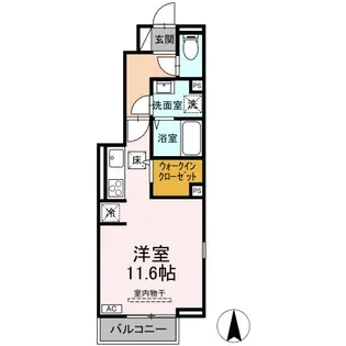 BELLE RIVIERE【1階】の間取り