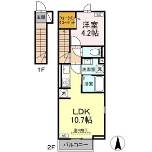 BELLE RIVIERE【2階】の間取り