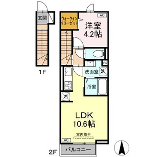 BELLE RIVIERE【2階】の間取り