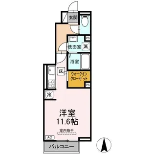 BELLE RIVIERE【1階】の間取り