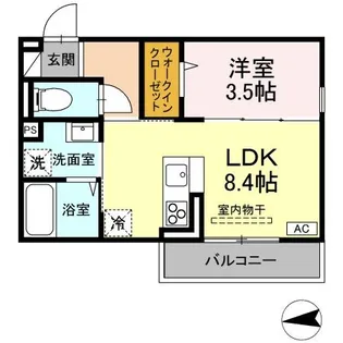 ロイヤルステージ横浜町【2階】の間取り