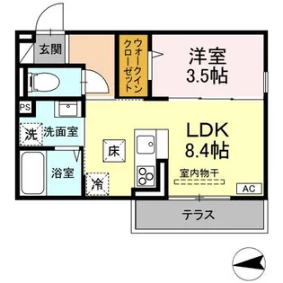 ロイヤルステージ横浜町【1階】の間取り