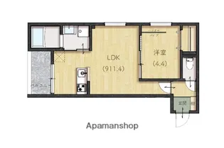 LIEN東津田【3階】の間取り