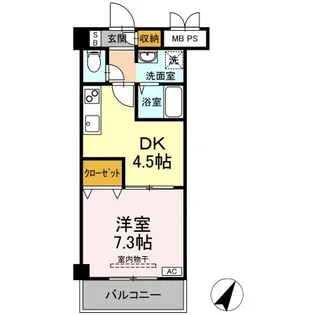 エスペランサI【3階】の間取り