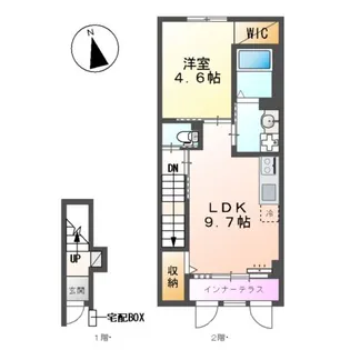 (仮称)ユニヴァリィⅡ乃木福富【202号室】の間取り