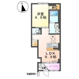 (仮称)ユニヴァリィⅡ乃木福富【102号室】の間取り