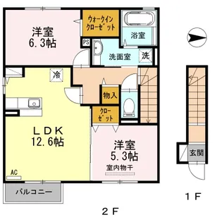 ヴィオーラ【2階】の間取り