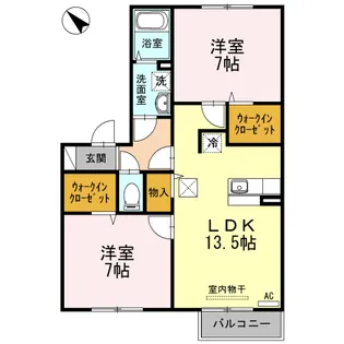 メゾン シャリテ【1階】の間取り